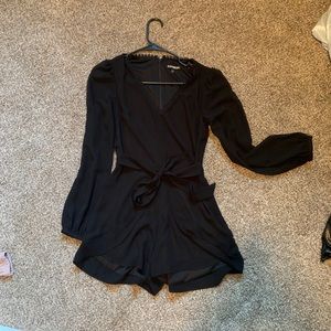 Black, fancy romper